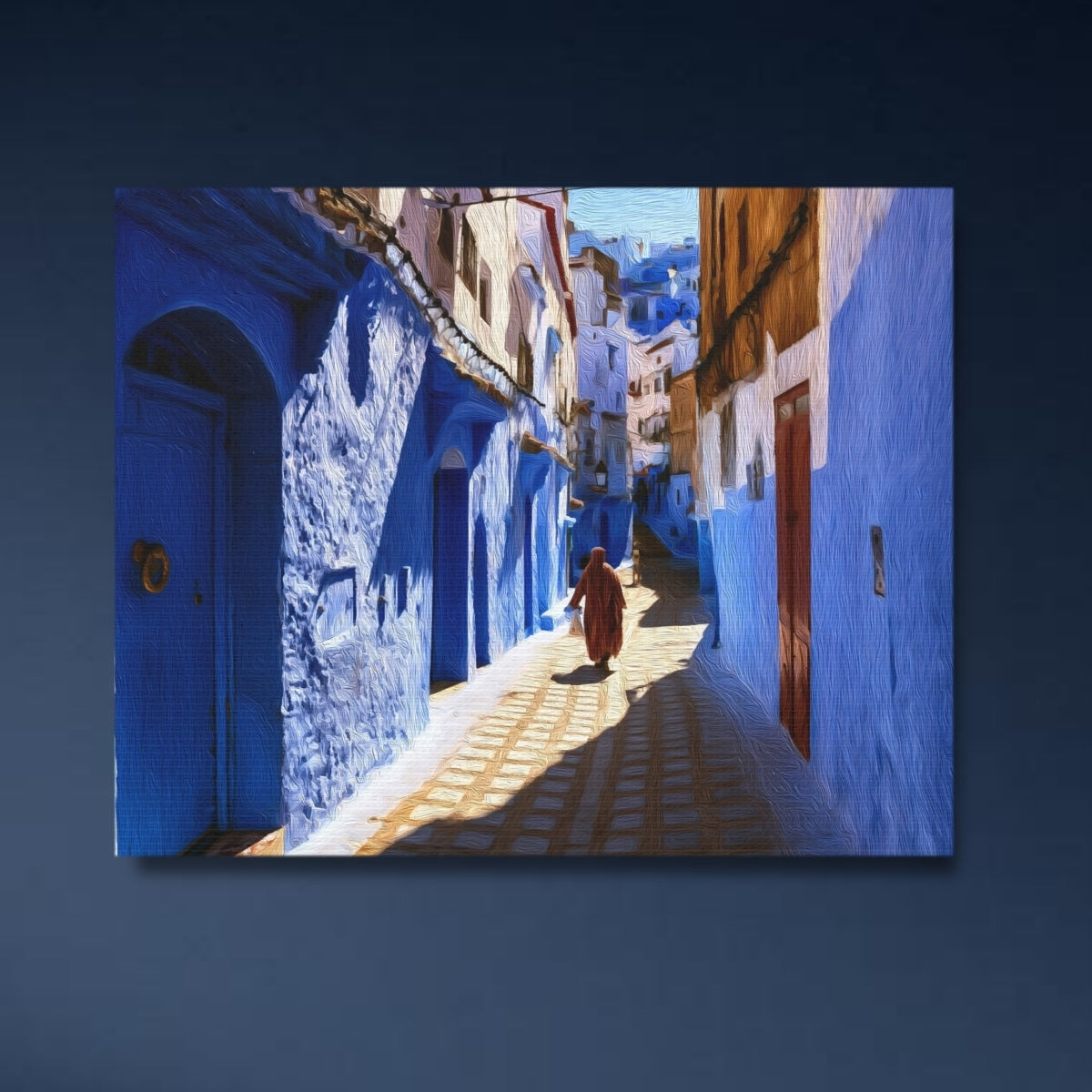 Chefchaouen Blue Medina Alley — Chefchaouen, Morocco, study 4