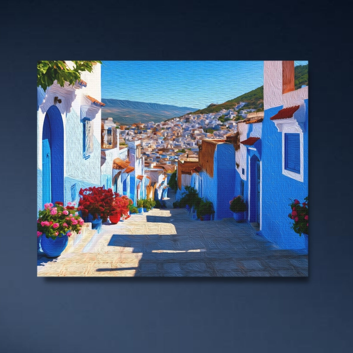 Chefchaouen Blue Medina Alley — Chefchaouen, Morocco, study 4