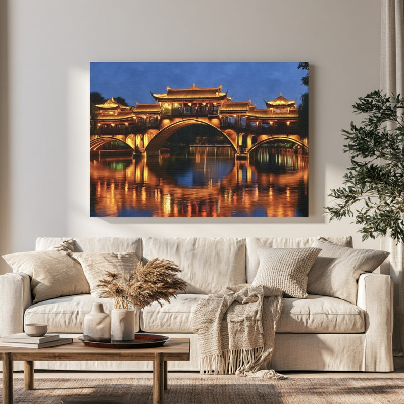 Fenghuang Ancient Town Bridge in a room — Chengdu, China