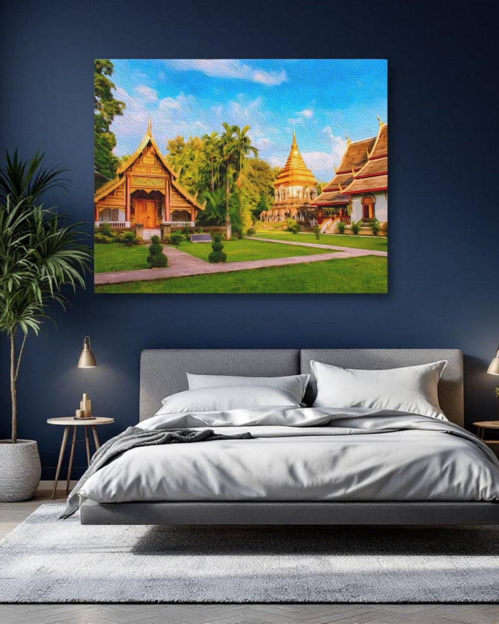 Chiang Mai, Thailand | Ancient Temple Complex Grounds | Original Series Gallery Canvas detail