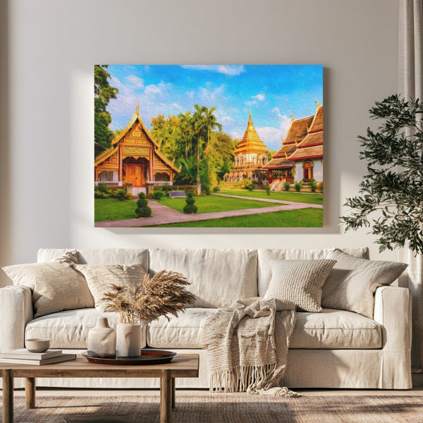 Chiang Mai, Thailand | Wat Chiang Man Temple Grounds | Original Series Gallery Canvas