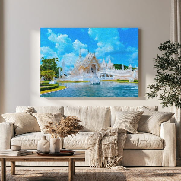 Chiang Rai, Thailand | White Temple Sacred Grounds | Original Series Gallery Canvas