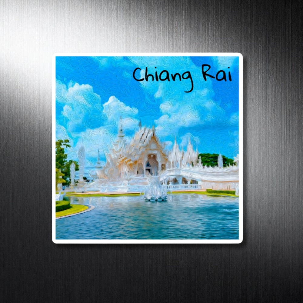 Chiang Rai, Thailand | White Temple Sacred Grounds | Original Series Decorative Magnet