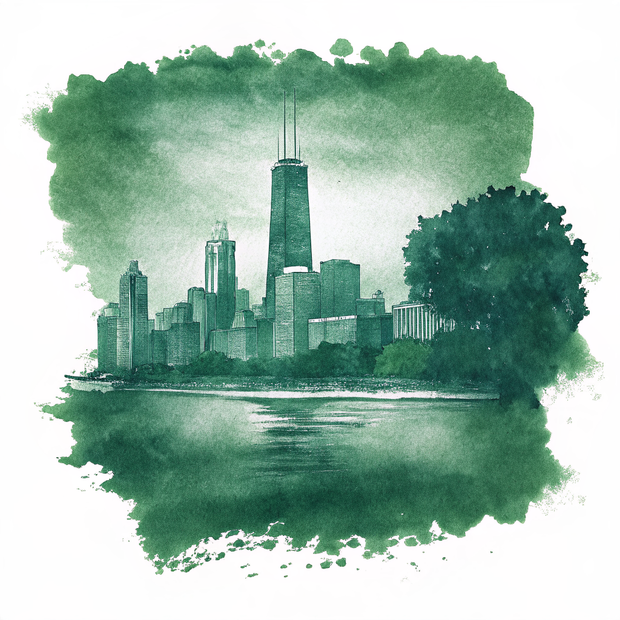 Chicago watercolor