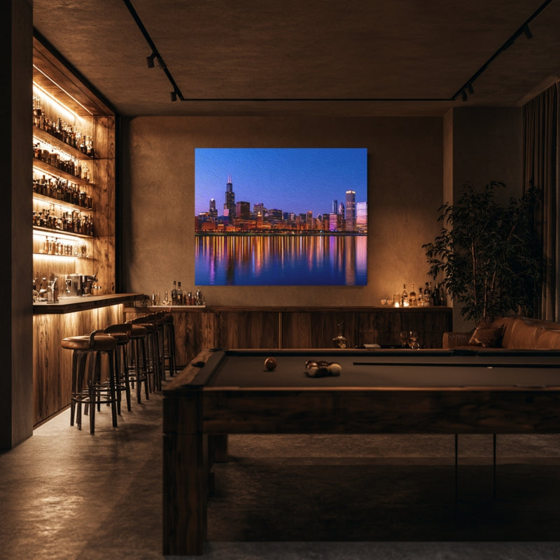 Chicago Lakefront Night Skyline — Chicago, Illinois, view 7