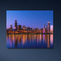 Chicago Lakefront Night Skyline — close-up thumbnail