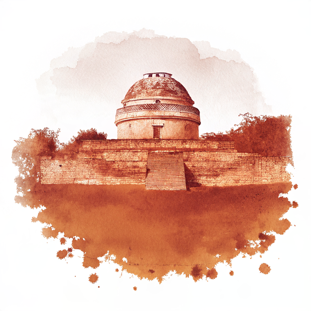 Chichen Itza watercolor