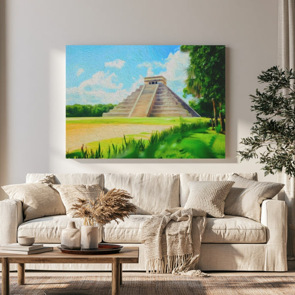 Chichen Itza, Mexico | El Castillo Temple of Kukulcán | Original Series Gallery Canvas