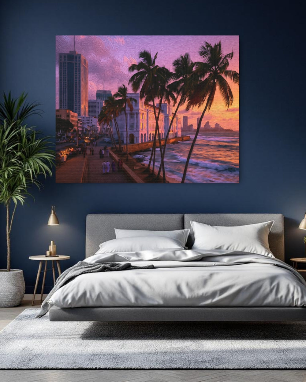 Colombo, Sri Lanka | Colombo Waterfront Sunset | Original Series Gallery Canvas detail