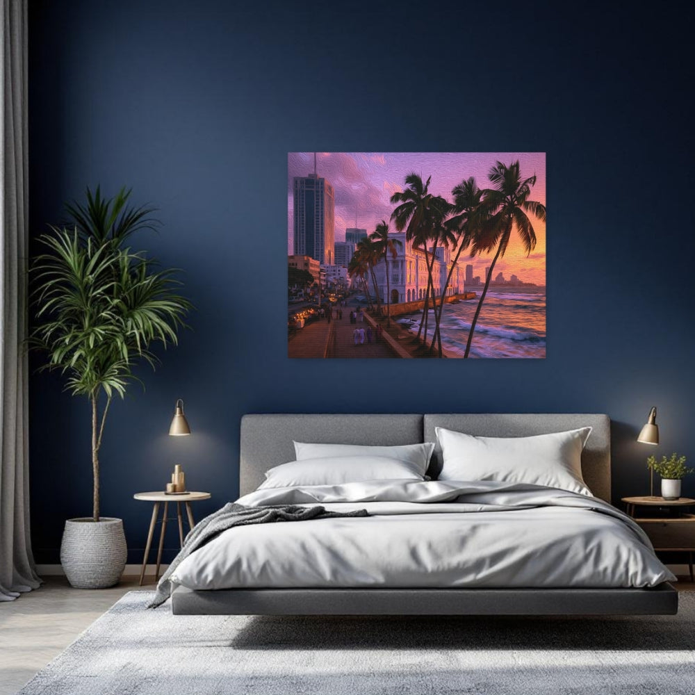 Colombo, Sri Lanka | Colombo Waterfront Sunset | Original Series Gallery Canvas detail