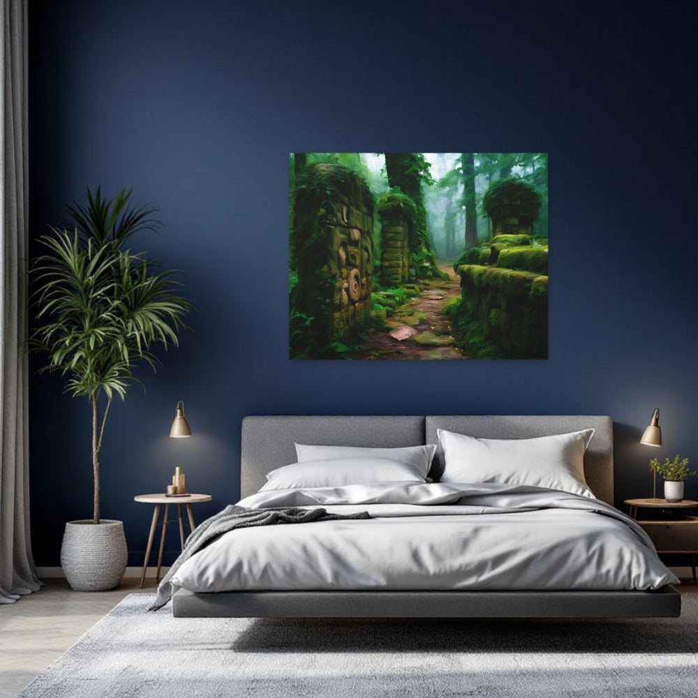 Copan Ruins, Honduras | Ancient Maya Forest Ruins | Original Series Gallery Canvas detail