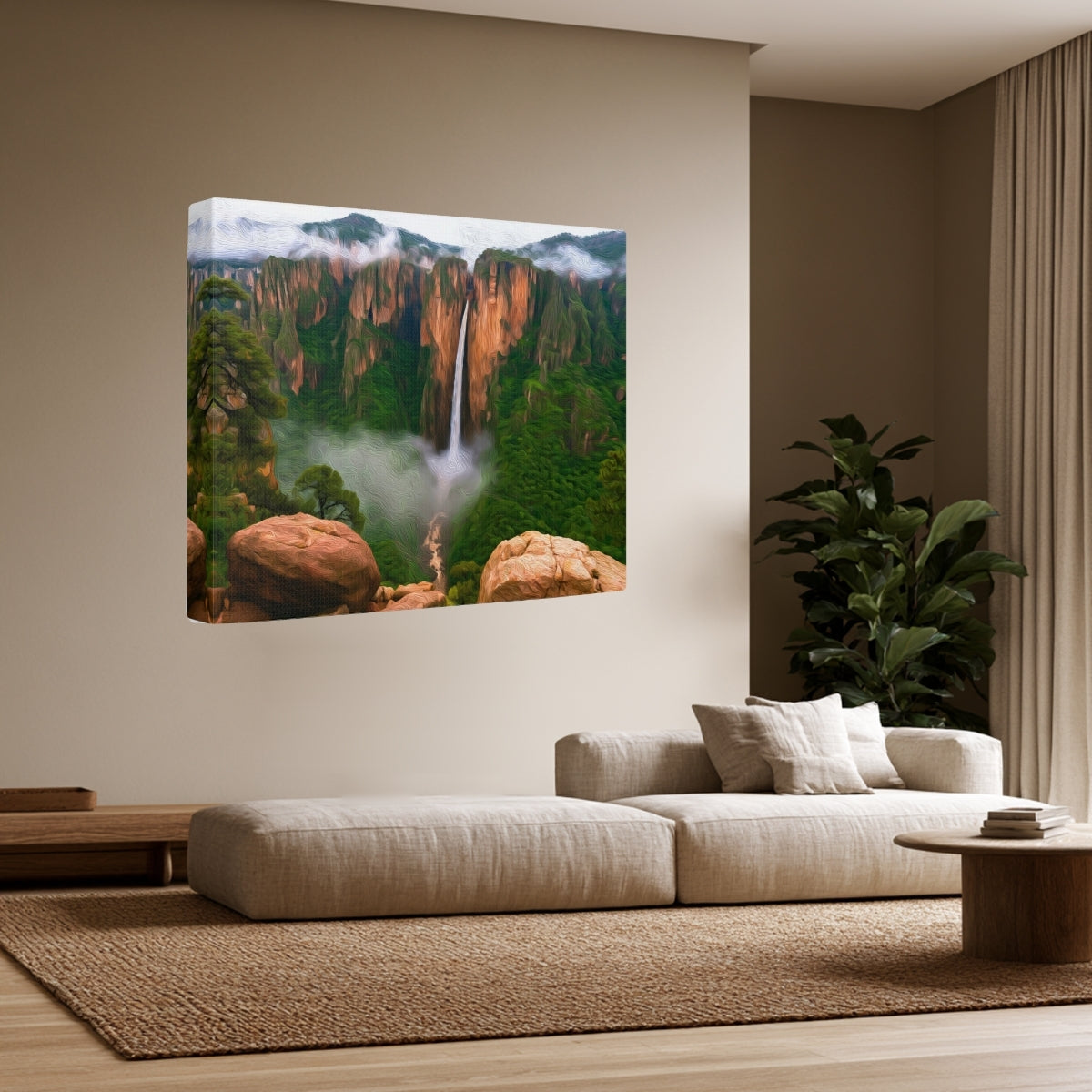 Copper Canyon Waterfall Cliffs — Copper Canyon, Mexico, view 2