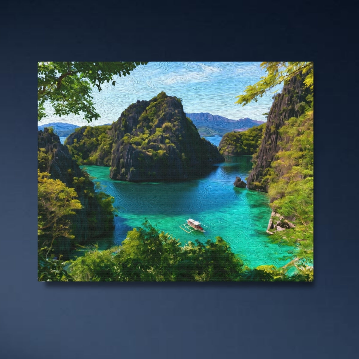 Kayangan Lake Karst Lagoon — Coron, Philippines, close-up detail