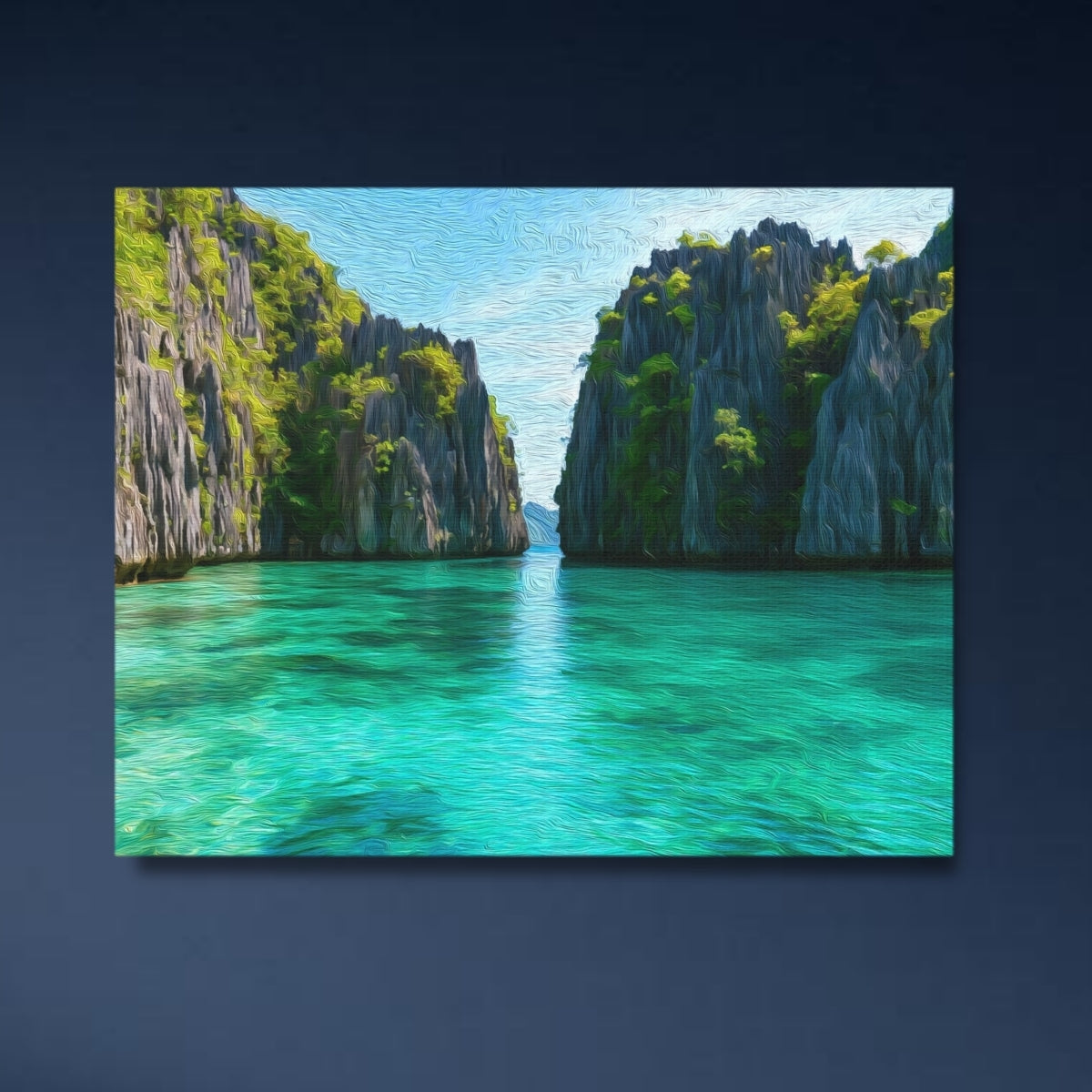 Coron Twin Lagoon Karst Cliffs — Coron, Philippines, close-up detail