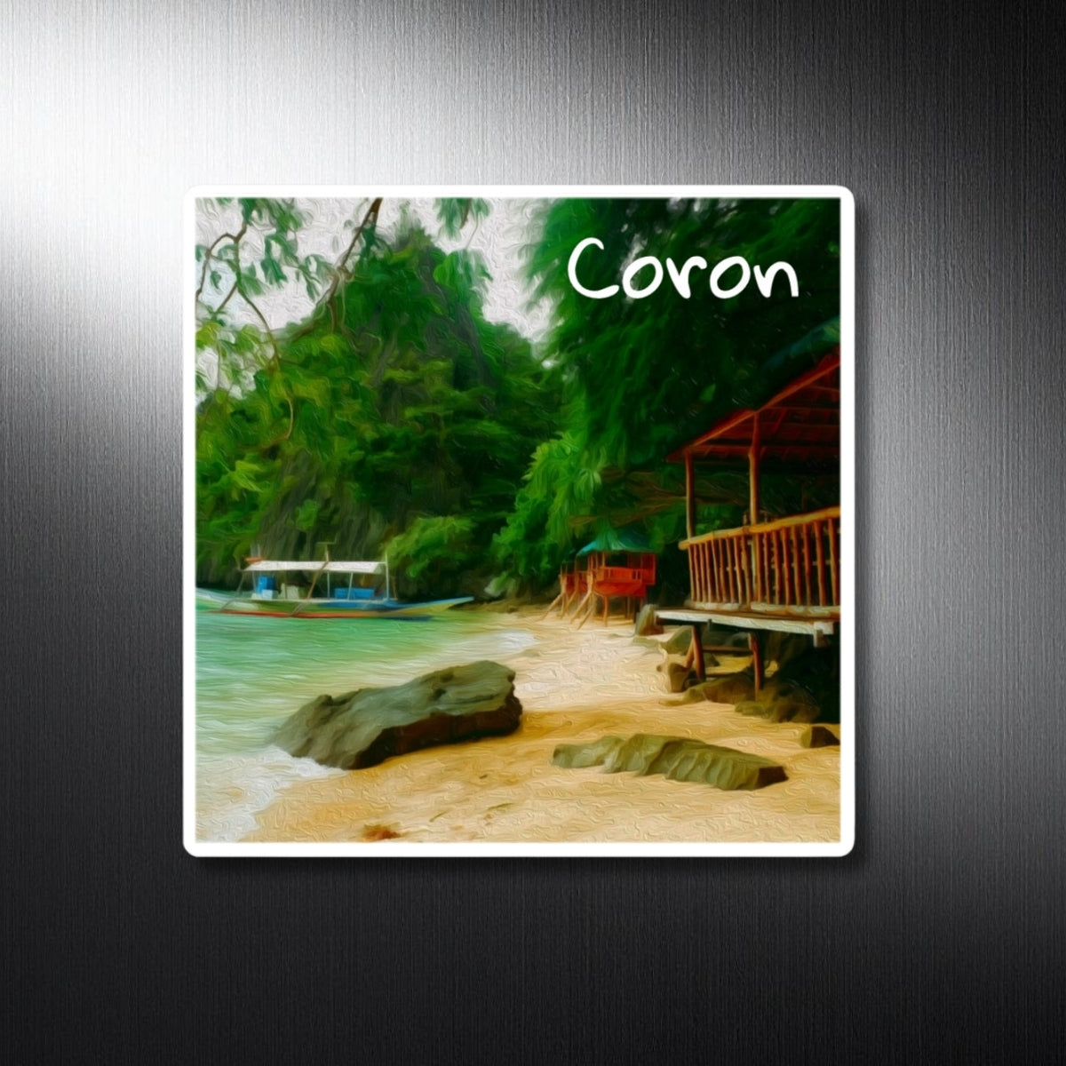 Tropical Beach Bamboo Hut — Coron, Philippines, study 1