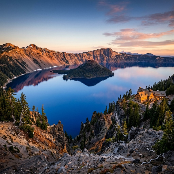 Botanical and pigment specimen study for Crater Lake, Oregon