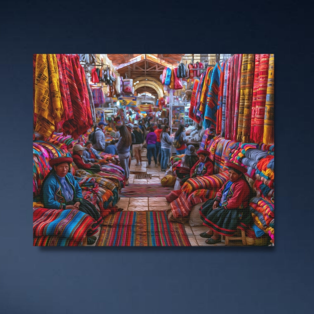 Cusco, Peru | Cusco San Pedro Market | Original Series Gallery Canvas detail