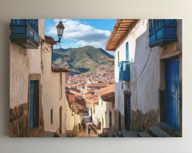 San Blas Cobblestone Street — Cusco, Peru