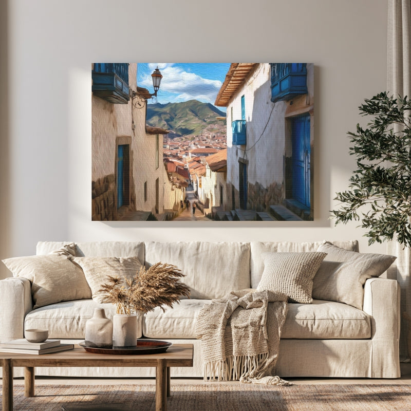 San Blas Cobblestone Street — Cusco, Peru, view 1
