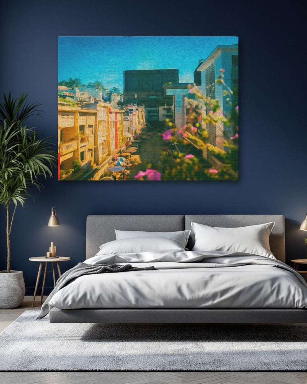 Da Lat, Vietnam | Da Lat Mountain Town Street | Original Series Gallery Canvas detail