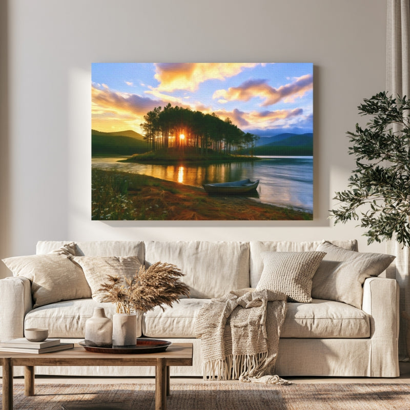Tuyen Lam Lake Sunset — Da Lat, Vietnam, view 1