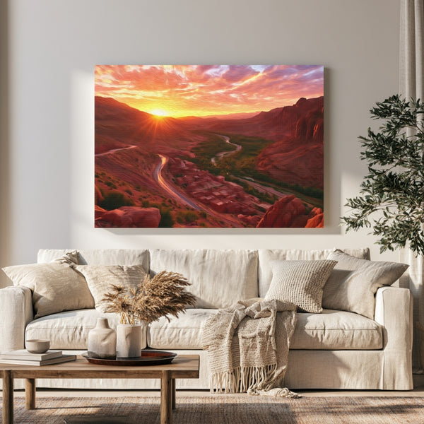 Dades Gorge Valley Sunset