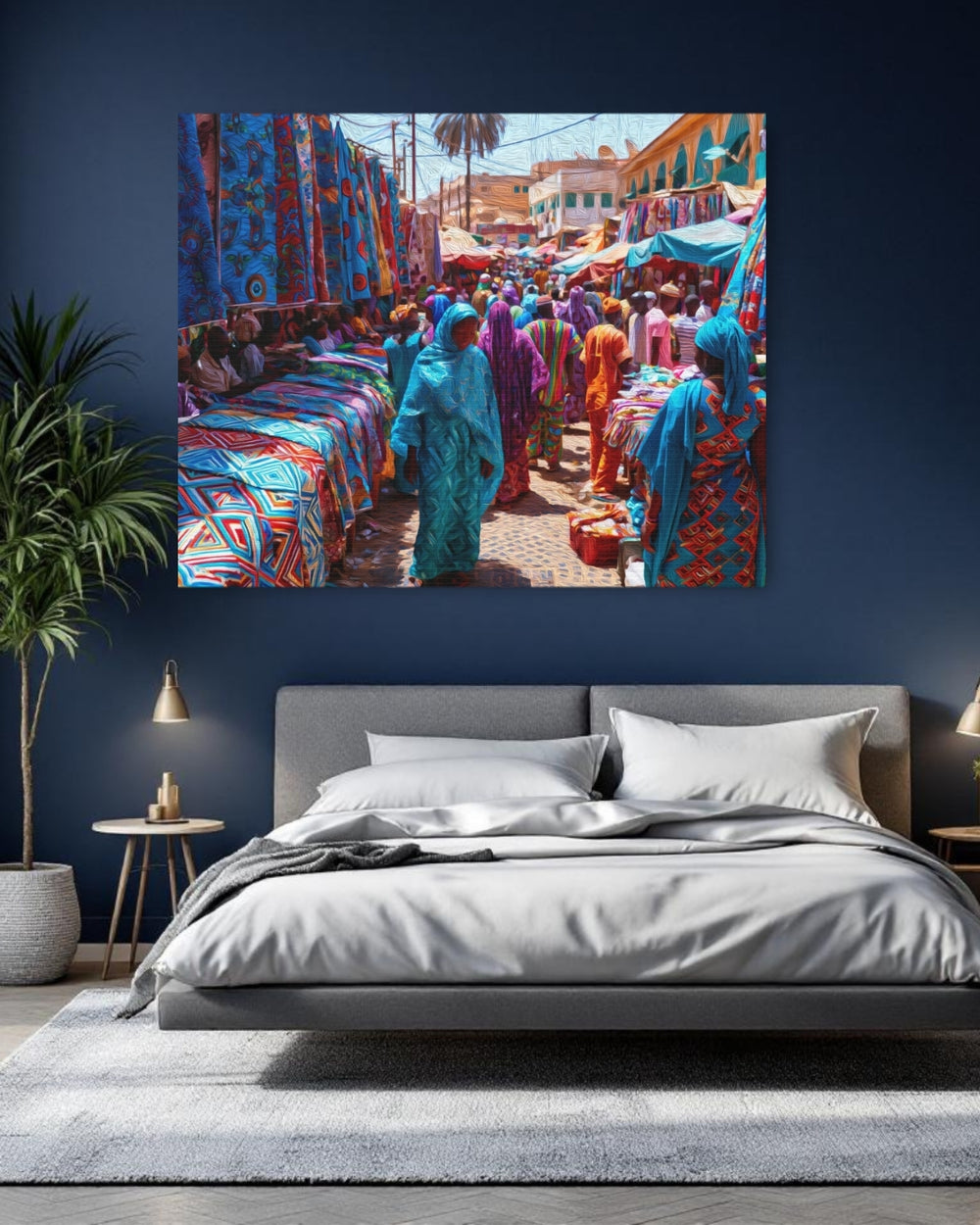 Dakar, Senegal | Sandaga Market Dakar | Original Series Gallery Canvas detail