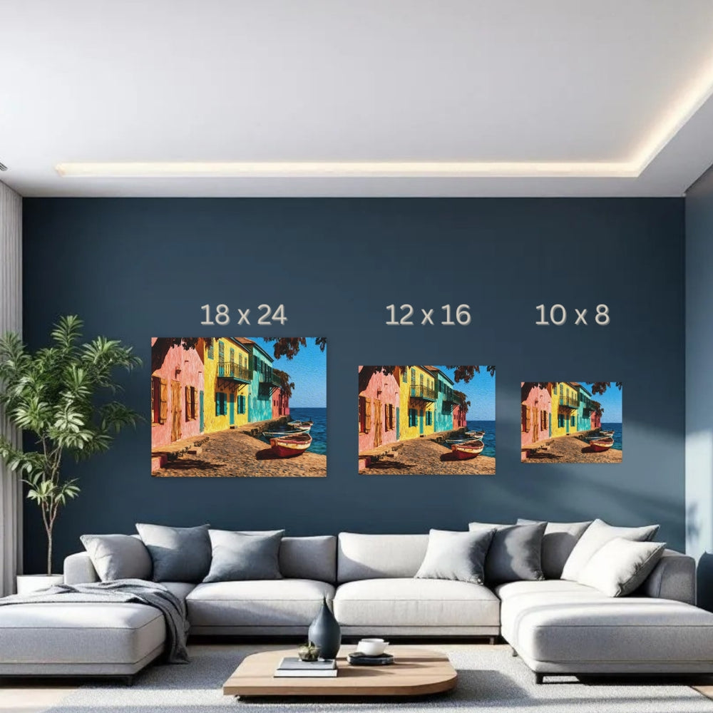 Dakar, Senegal | Goree Island Waterfront Street | Original Series Gallery Canvas detail