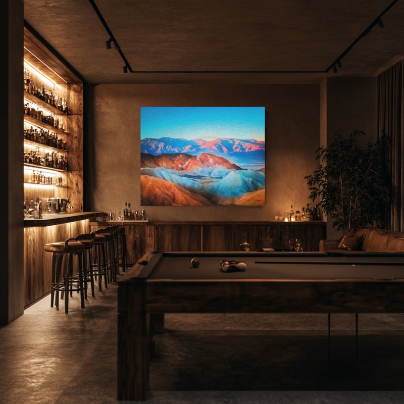 Zabriskie Point Badlands at Sunrise — Death Valley, California, view 7