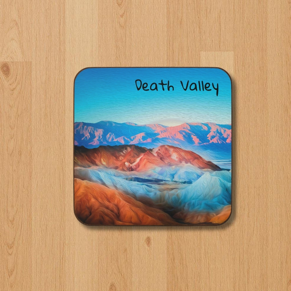 Death Valley, California | Desert Valley at Sunrise | Original Series Hardboard Coaster