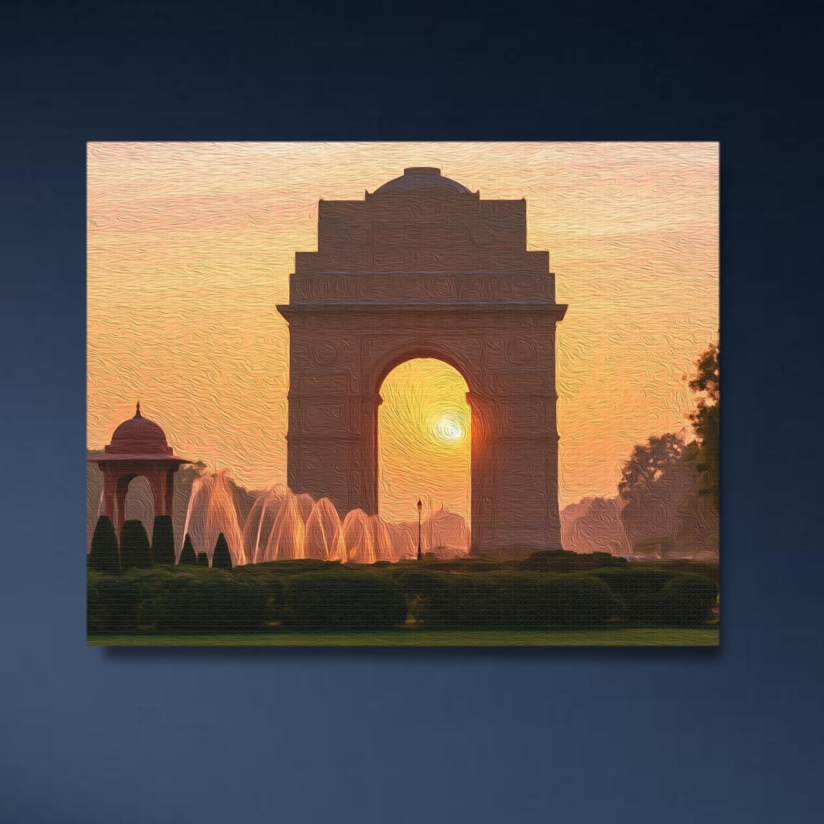 India Gate War Memorial — Delhi, India, close-up detail