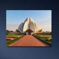 Delhi Lotus-Shaped Temple — close-up thumbnail