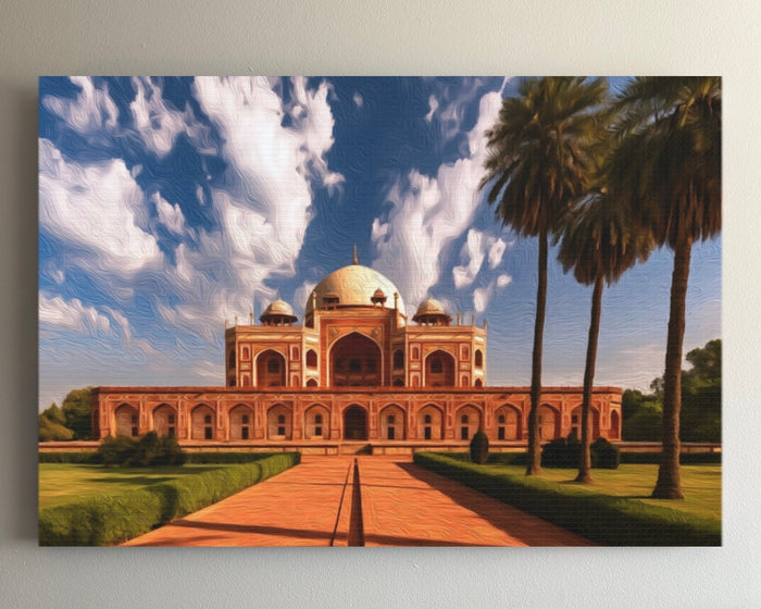 Humayuns Tomb Delhi &mdash; Delhi watercolour canvas