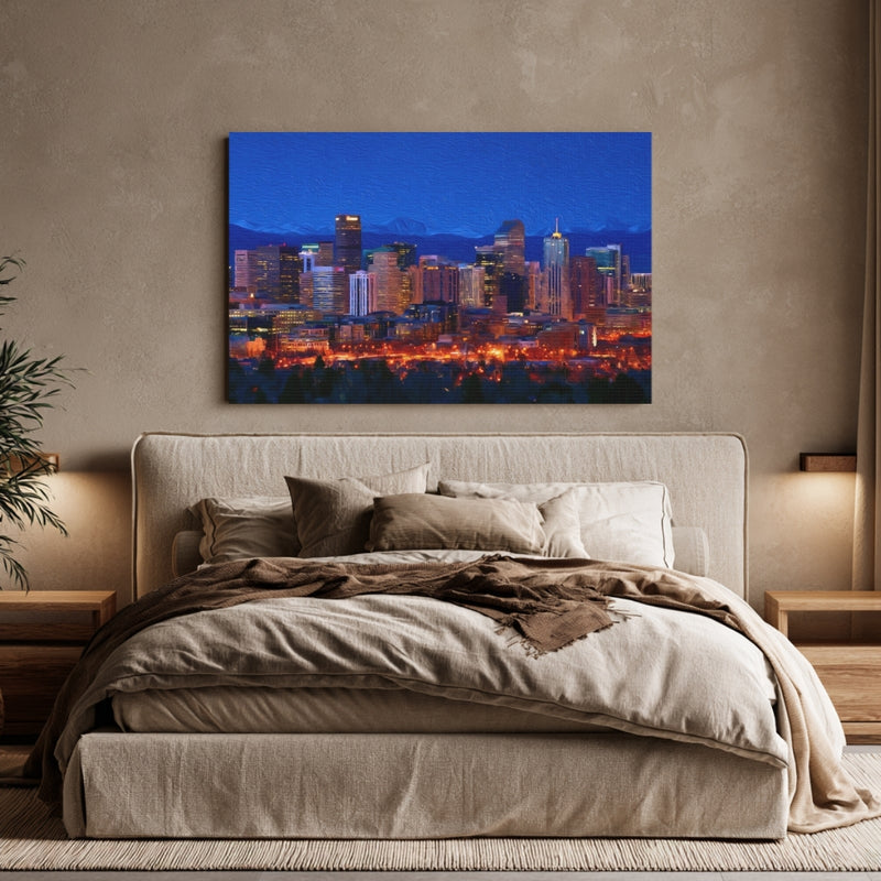 Denver Night Skyline — Denver, Colorado, view 6