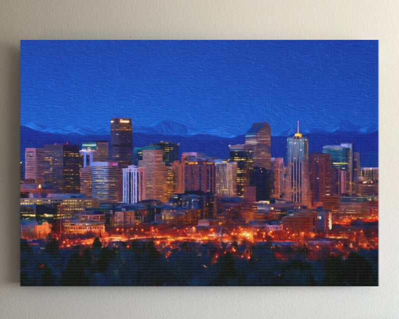 Denver Night Skyline — Denver, Colorado