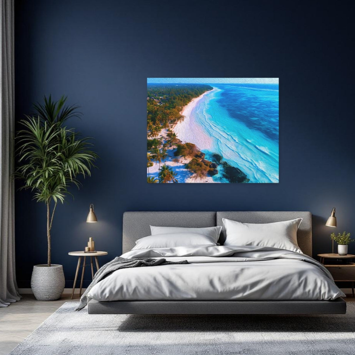 Diani Beach Coastline Aerial — Diani Beach, Kenya, study 2