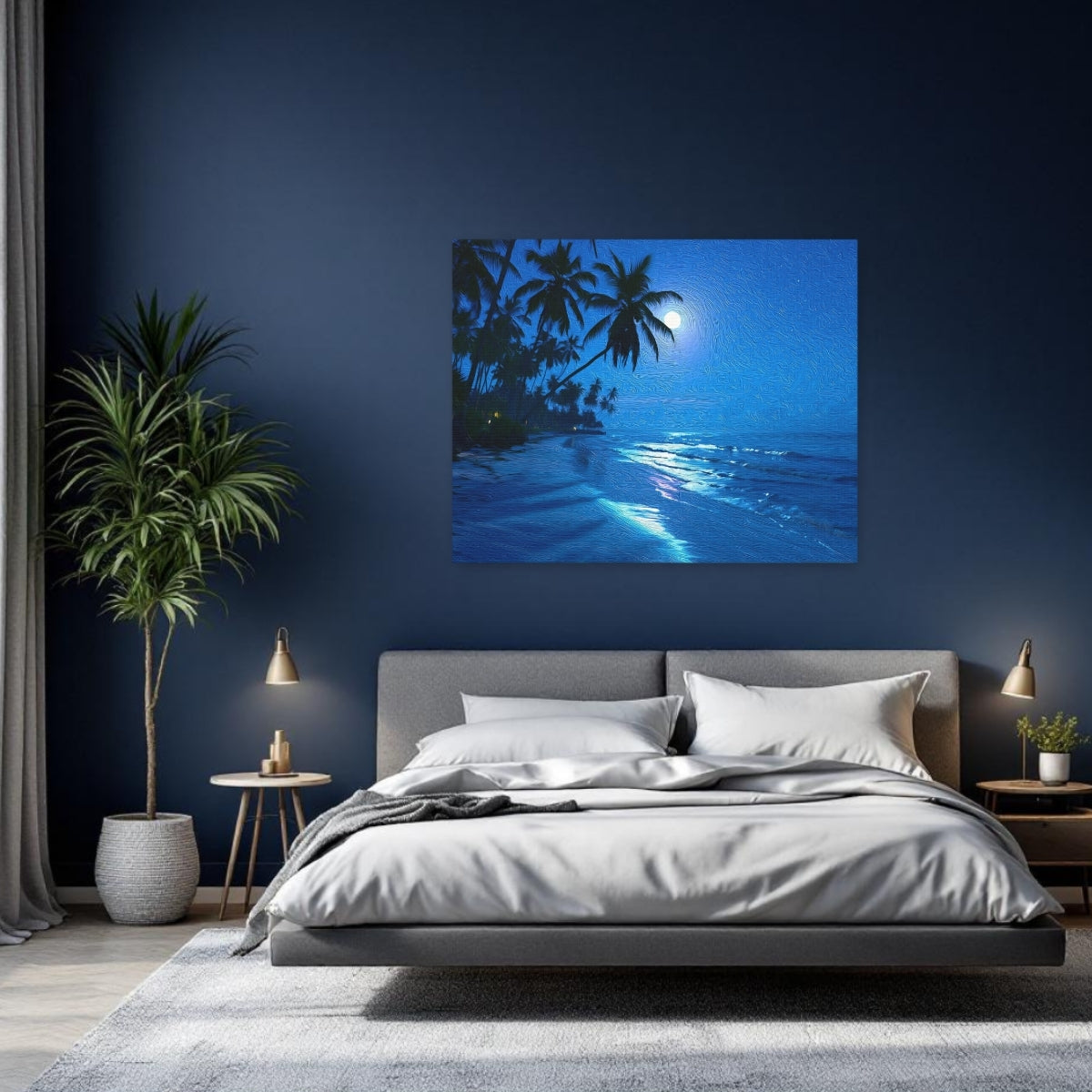 Diani Beach Moonlit Palm Shore — Diani Beach, Kenya, study 2