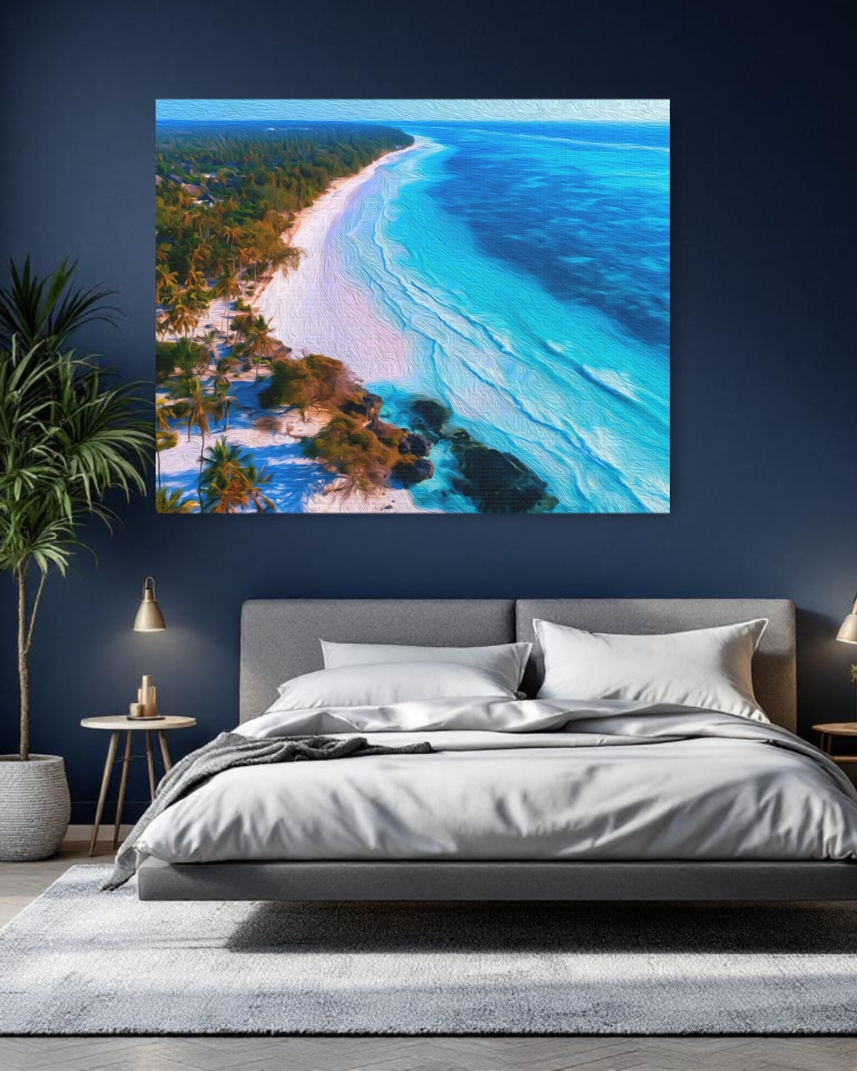 Diani Beach Coastline Aerial — Diani Beach, Kenya, study 1
