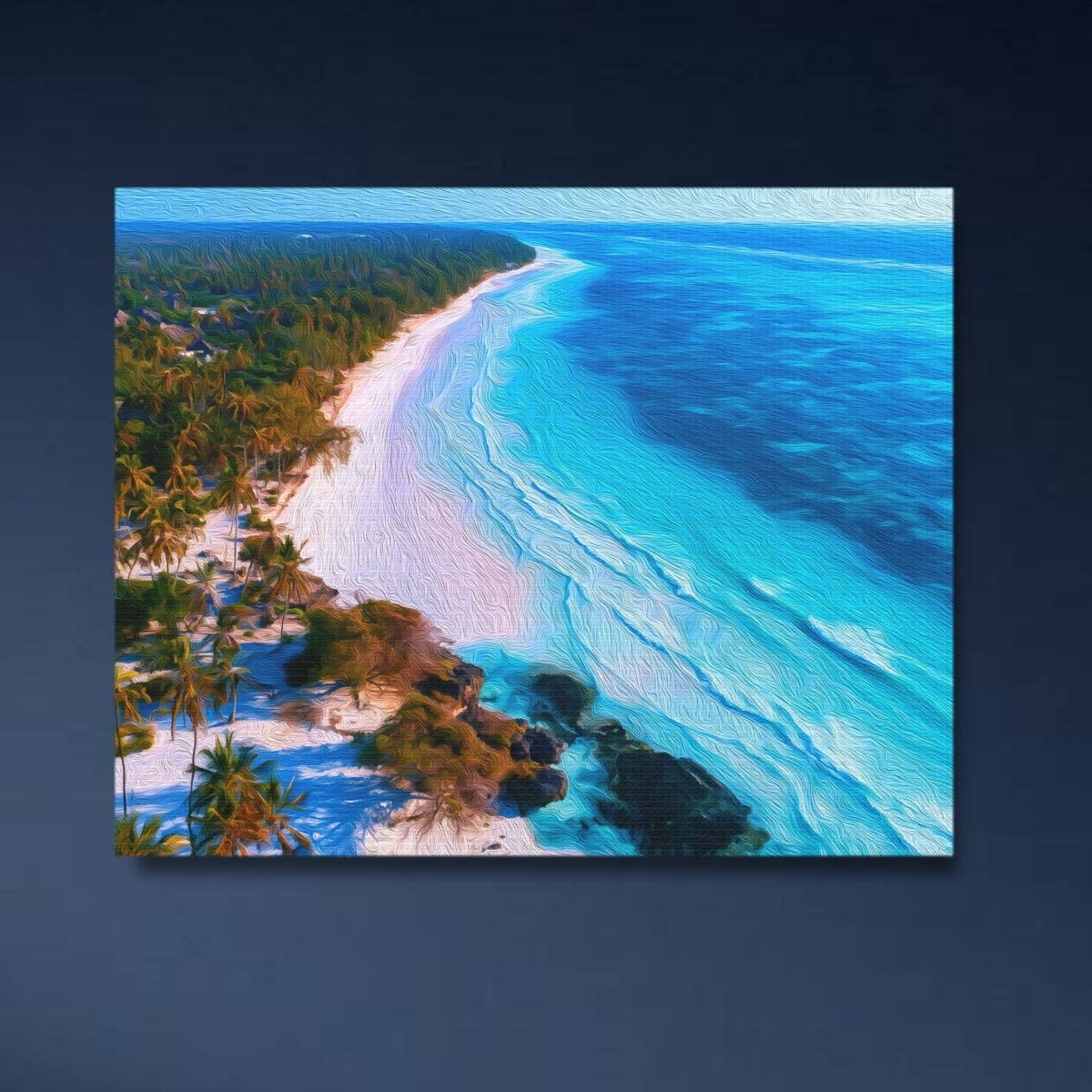Diani Beach Coastline Aerial — Diani Beach, Kenya, study 4