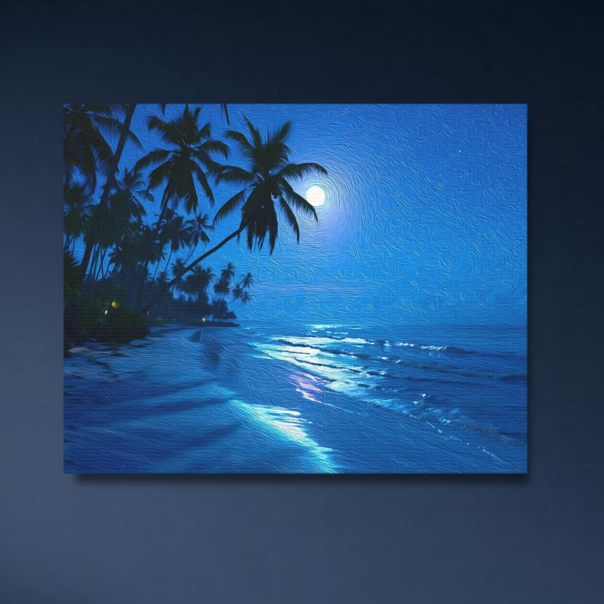 Diani Beach Moonlit Palm Shore — Diani Beach, Kenya, study 4