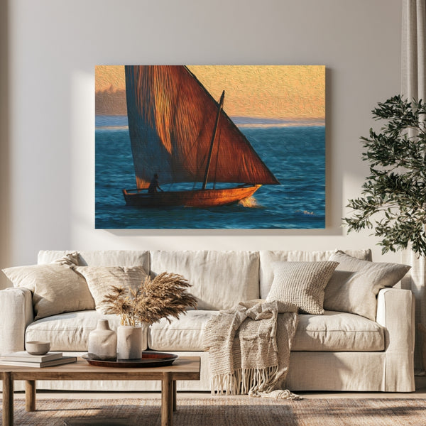 Diani Beach, Kenya | Diani Beach Dhow Sailing | Original Series Gallery Canvas