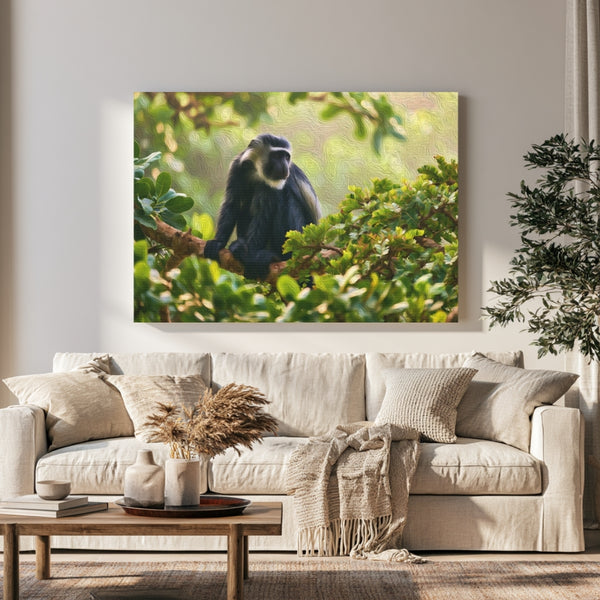 Diani Beach, Kenya | Colobus Monkey Forest Canopy | Original Series Gallery Canvas