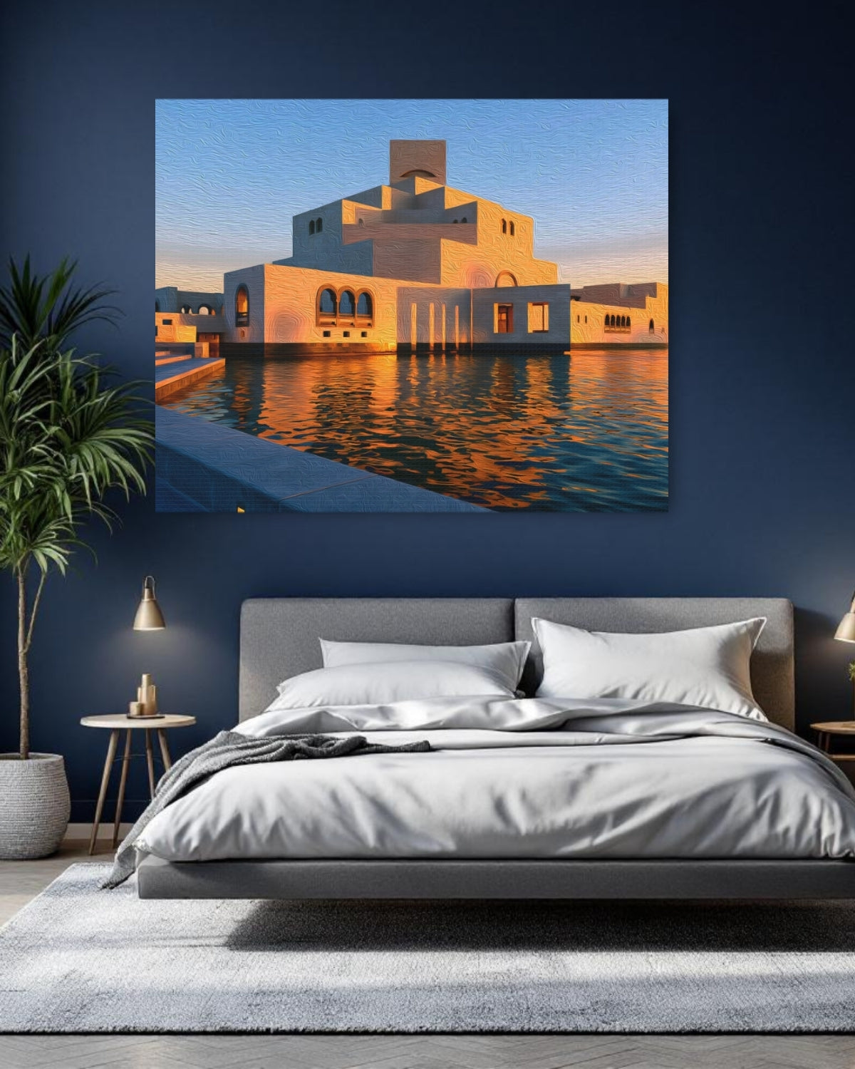 Doha, Qatar | Doha Waterfront Islamic Museum | Original Series Gallery Canvas detail