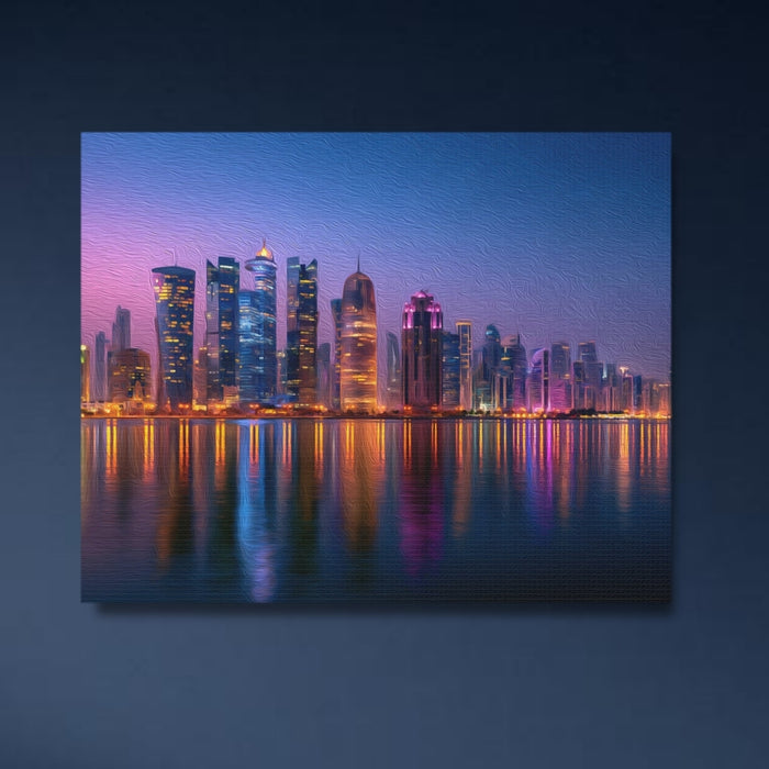 Doha, Qatar | Doha West Bay Skyline | Original Series Gallery Canvas
