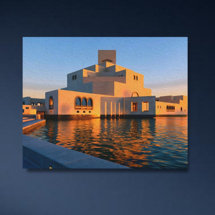Doha, Qatar | Doha Waterfront Islamic Museum | Original Series Gallery Canvas