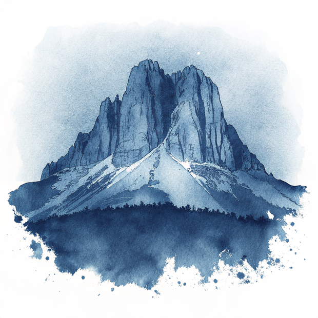 Dolomites watercolor