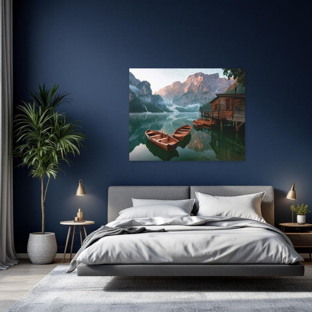 Lago di Braies Boathouse — Dolomites, Italy, study 2