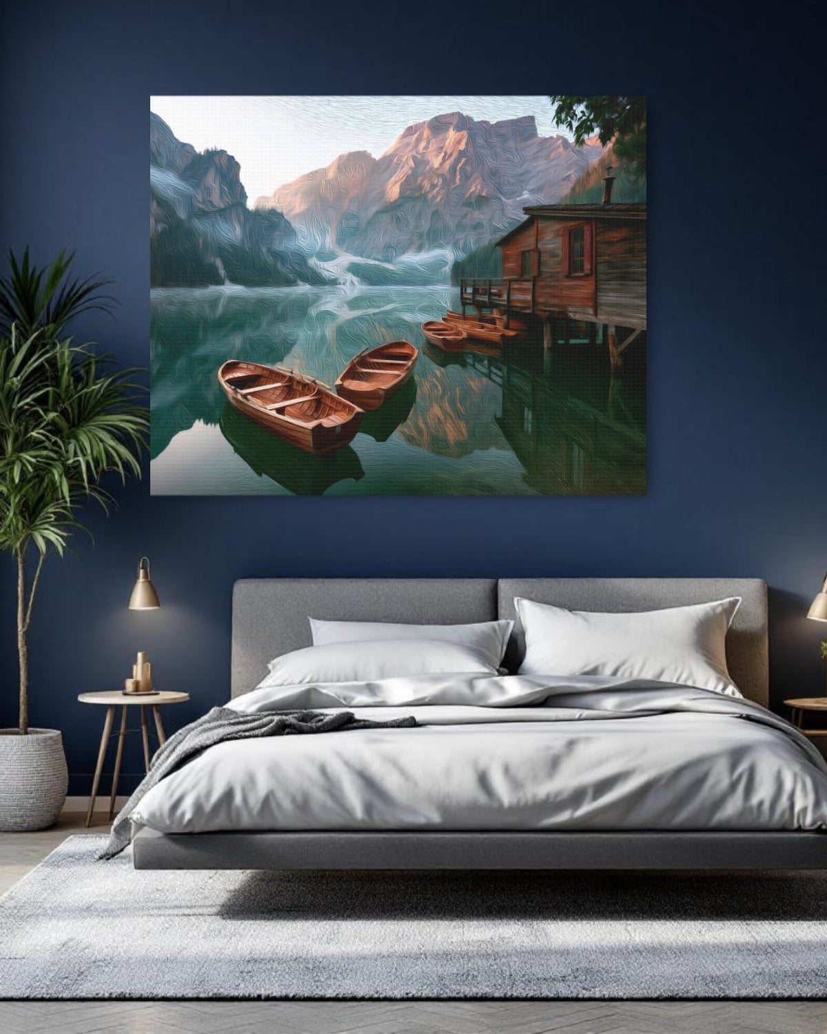 Lago di Braies Boathouse — Dolomites, Italy, study 1