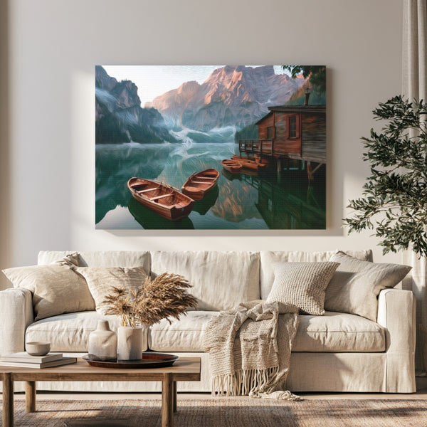 Lago di Braies Boathouse