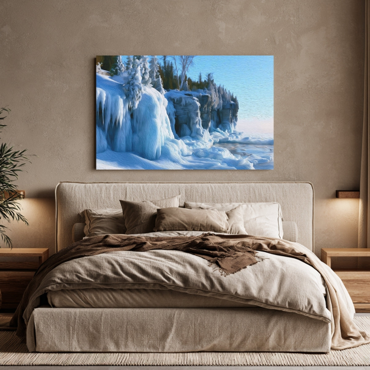 Frozen Lake Michigan Cliffs — Door County, Wisconsin, view 4